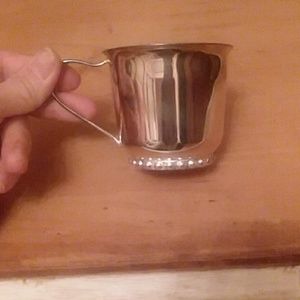 NWOT silver plated child's cup